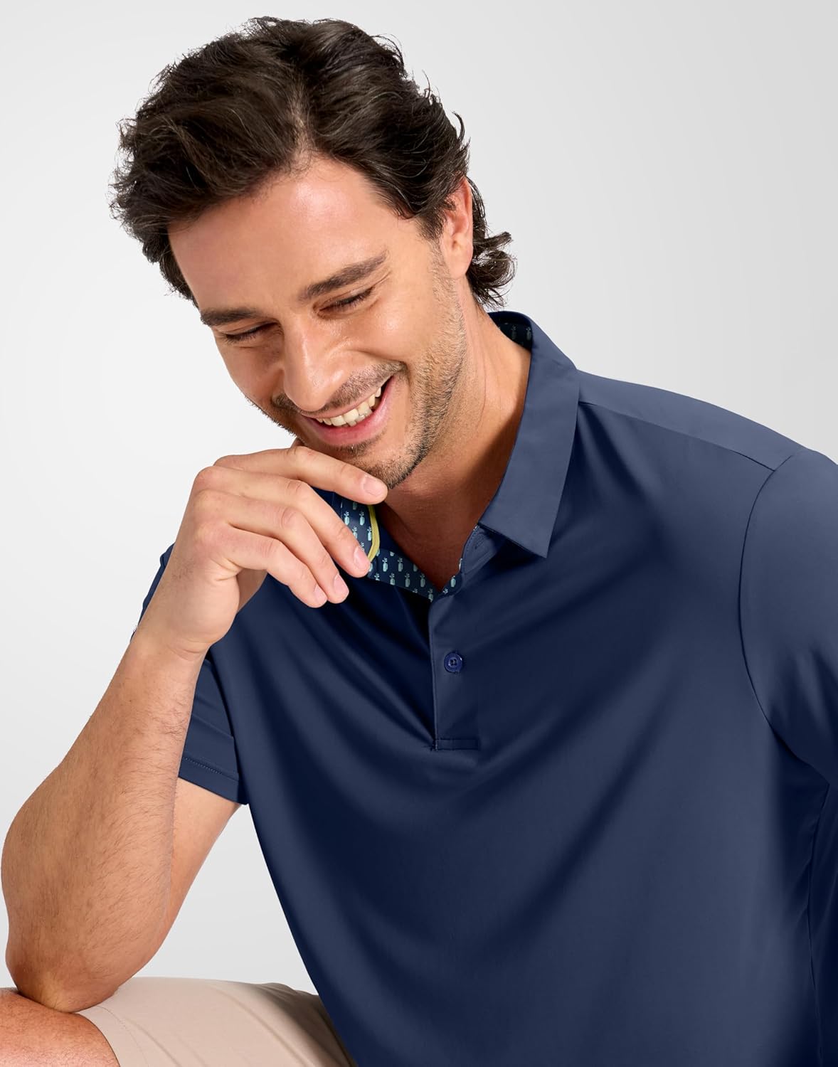 Obla Men's Golf Shirt - Short Sleeve Dry Fit Moisture-Wicking Polo | Athletic Casual Workwear