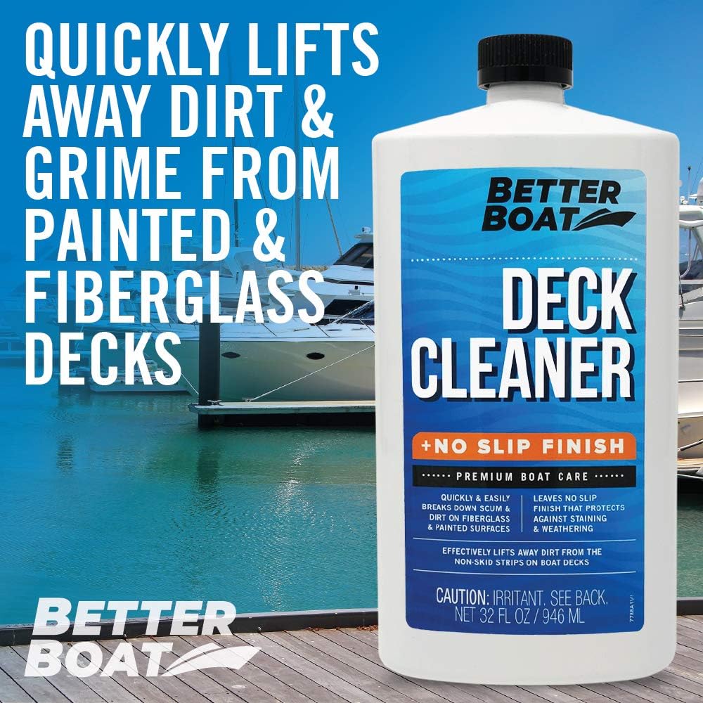 Better Boat Boat Deck Cleaner - Marine Grade Formula for Non-Skid Strips on Fiberglass, Vinyl & Aluminum