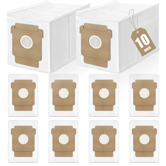 KGC Q0520 Dust Bags (10 Pack) for iRobot Roomba Vacuum 2 Essential，Q0520/ 105 Vac/ 104/105 Combo/Plus 405/Plus 505 Combo/Max 705 Vac Robot Vacuum Cleaner Disposable Replacement Bags Accessories