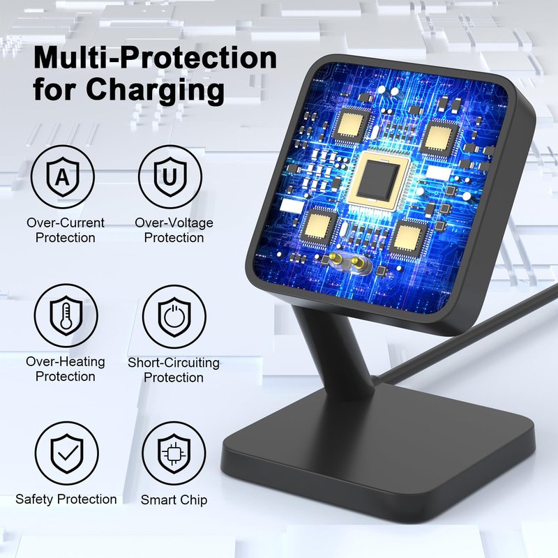 GAMOREK Charging Station for Amazfit Balance 2, Replacement Smart Watch Charger 3.3Ft USB Magnetic Charger Stand