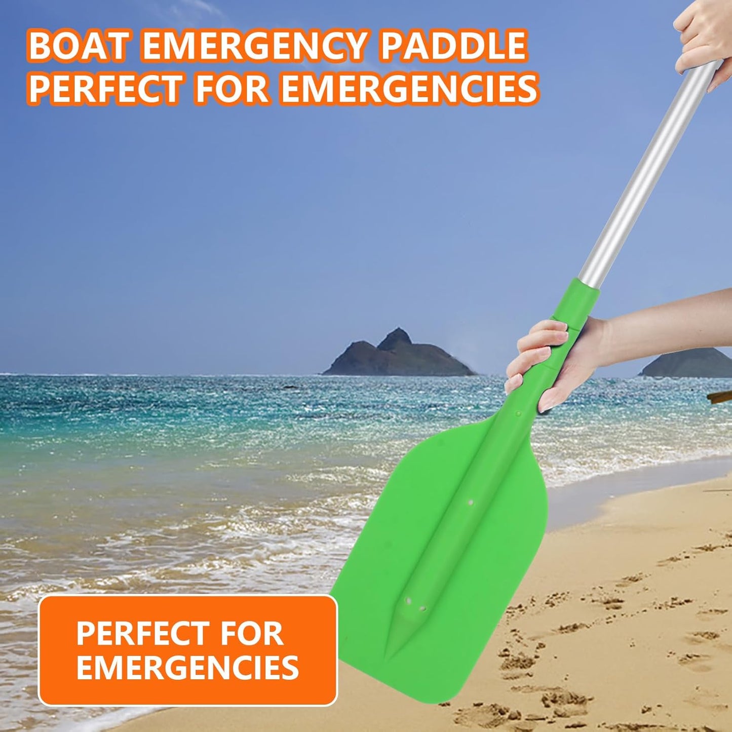 Skiennix Telescoping Collapsible Boat Paddle - Anti-Slip Aluminum Oars for Kids & Adults | 2-Pack, 6 Colors