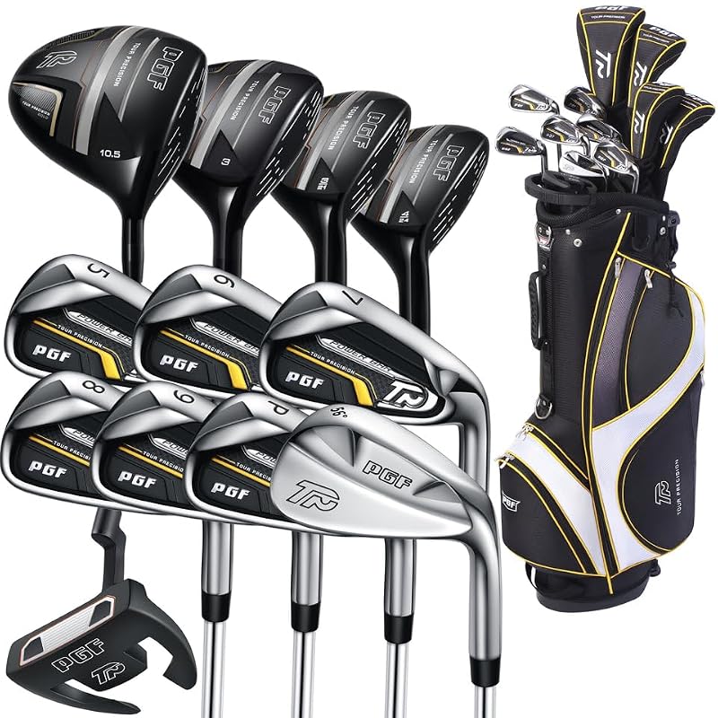 Complete 17-Piece Golf Club Set for Men Right Hand - Standard Length