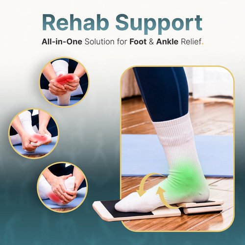 Ankle Strengthener & Single-Leg Ankle Balance Board, Foot Strengthener for Sprain Recovery, Injury Prevention, Physical Therapy & Plantar Fasciitis Relief