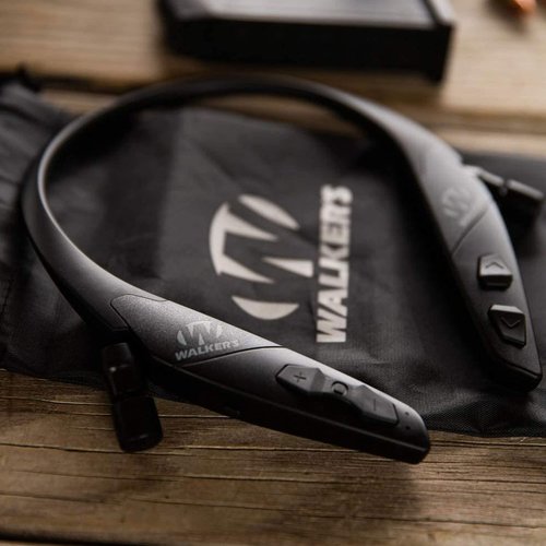 Walker's Game Ear Behind The Neck Bluetooth Hearing Enhancer, Black