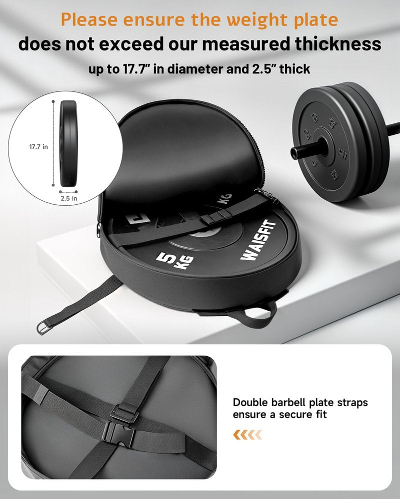MOST GRIP Barbell Weighted Backpack for Men Women, Rucking Backpack for Squats Push-ups with Secure Strap