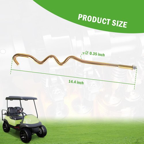 10L0L Golf Cart Battery Hold Down Rods for Club Car Precedent Electric Years 2008.5 - Up Electric with Clutch Puller OEM 1033577-01 103374801 (2-Pack)