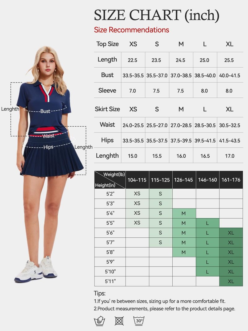 Tennis Skirt Set for Women Color Block V Neck Golf Pickleball Outfits Pleated Athletic Two Piece Skirts Sets Green
