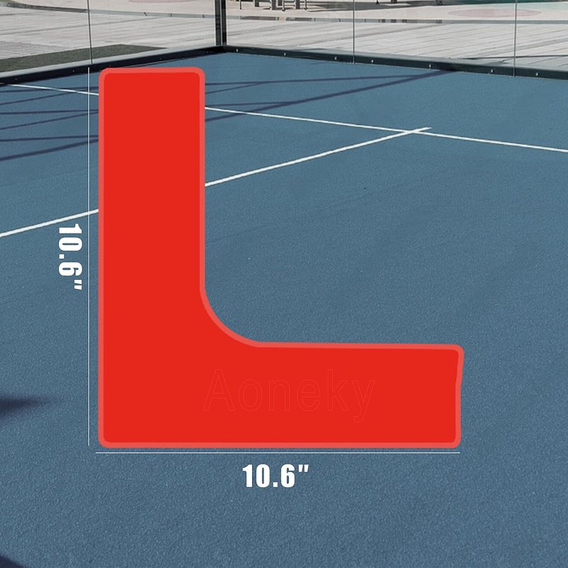 Aoneky Portable Badminton or Tennis Court Line Markers Kit - Outdoor Driveway Badminton or Tennis Court Boundary Throw Down Markers - Lines Marking Set