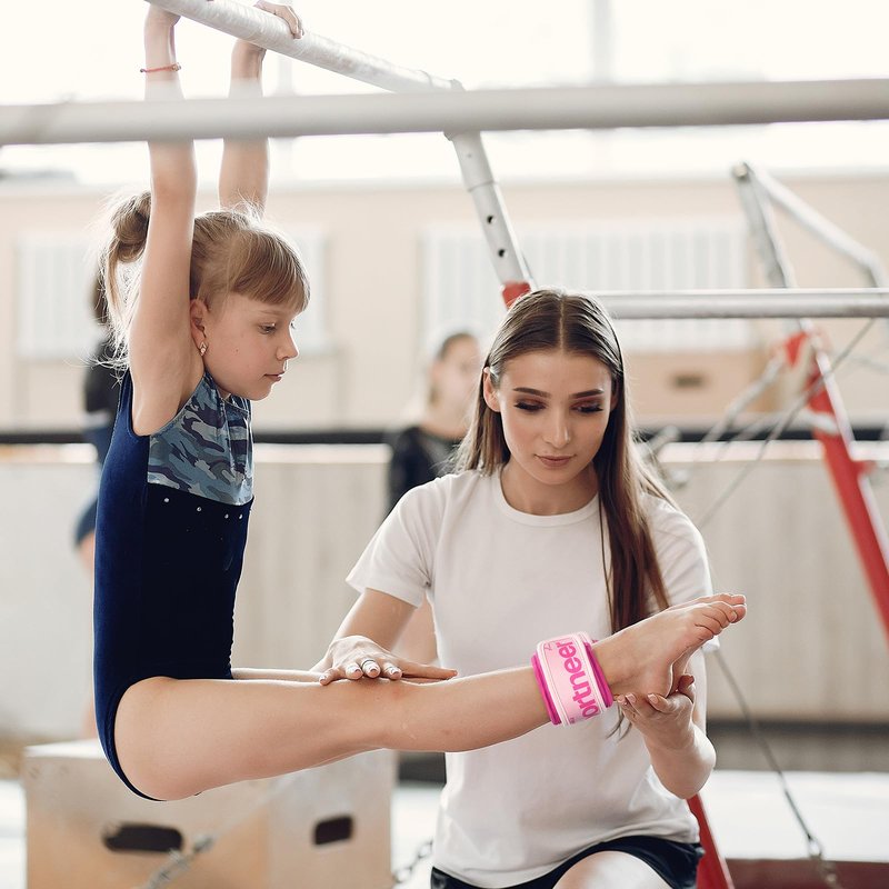 Sportneer Ankle Weights 0.5/1/2/3/5 LBS 1 Pair Wrist Leg Arm Weights for Women Men Kids Child with Adjustable Straps, Strength Weighted for Jogging Running Walking Fitness Gym Workout (Pink, 0.5 lbs x 2)