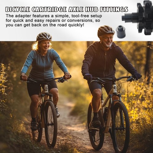 Wshxjzyay 2 Pack Mountain Bike Hub Adapter, Quick Release Hub Converter Adapter, 15 mm to 9 mm Thru Axle Quick Release for Mountain Road Bicycle Cycling Wheel