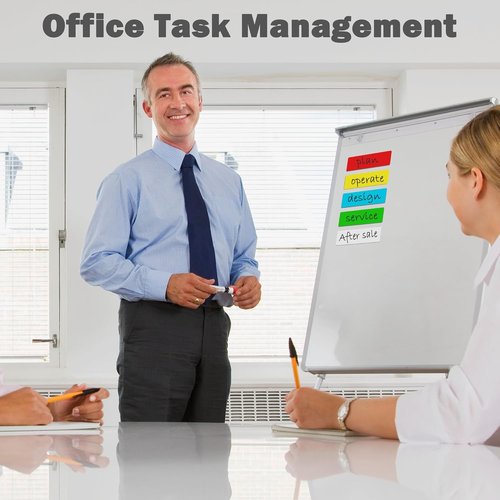 LLPT Magnetic Dry Erase Labels - 1" x 3" Blank Writable Stickers | 50 Pack for Easy Organization