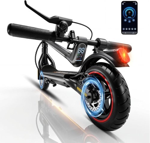 Electric Scooters | 500W Electric Scooter for Adults - 18/21 MPH, 21 Miles Range, APP & Cruise Control