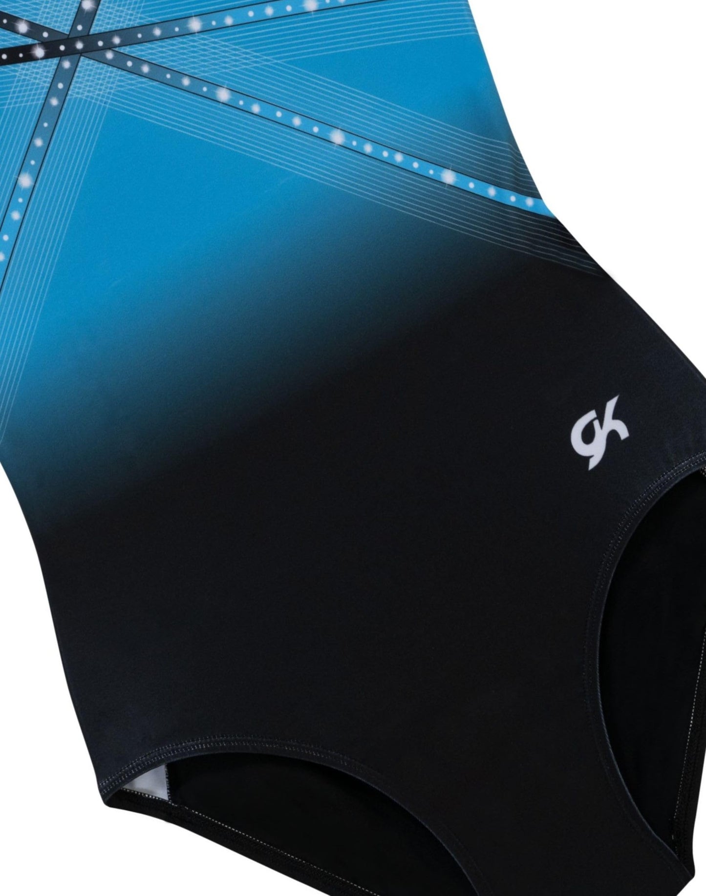 GK Glitz & Glam Gymnastics Leotard - Child Medium,blue
