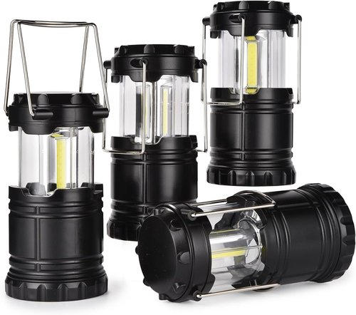 KPKJOO LED Camping Lantern - Super Bright Collapsible Light for Emergencies | Battery Operated, 4 COB