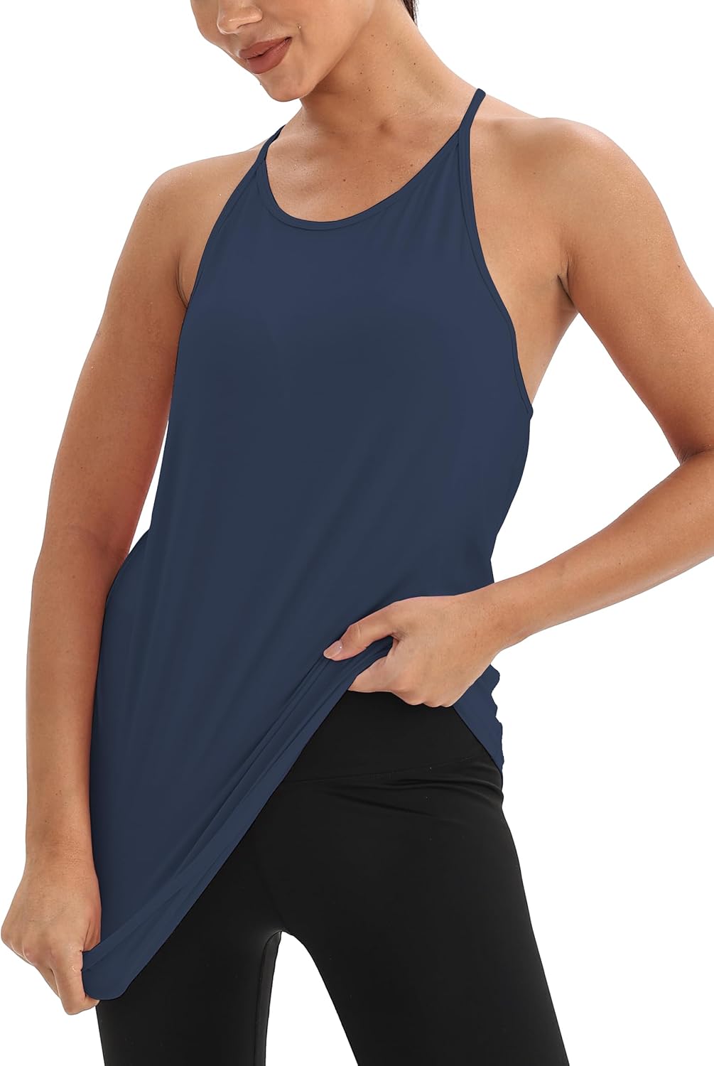 Mippo Women's Workout Tank Tops - Racerback Design for Yoga & Gym | Open Back Athletic Shirt