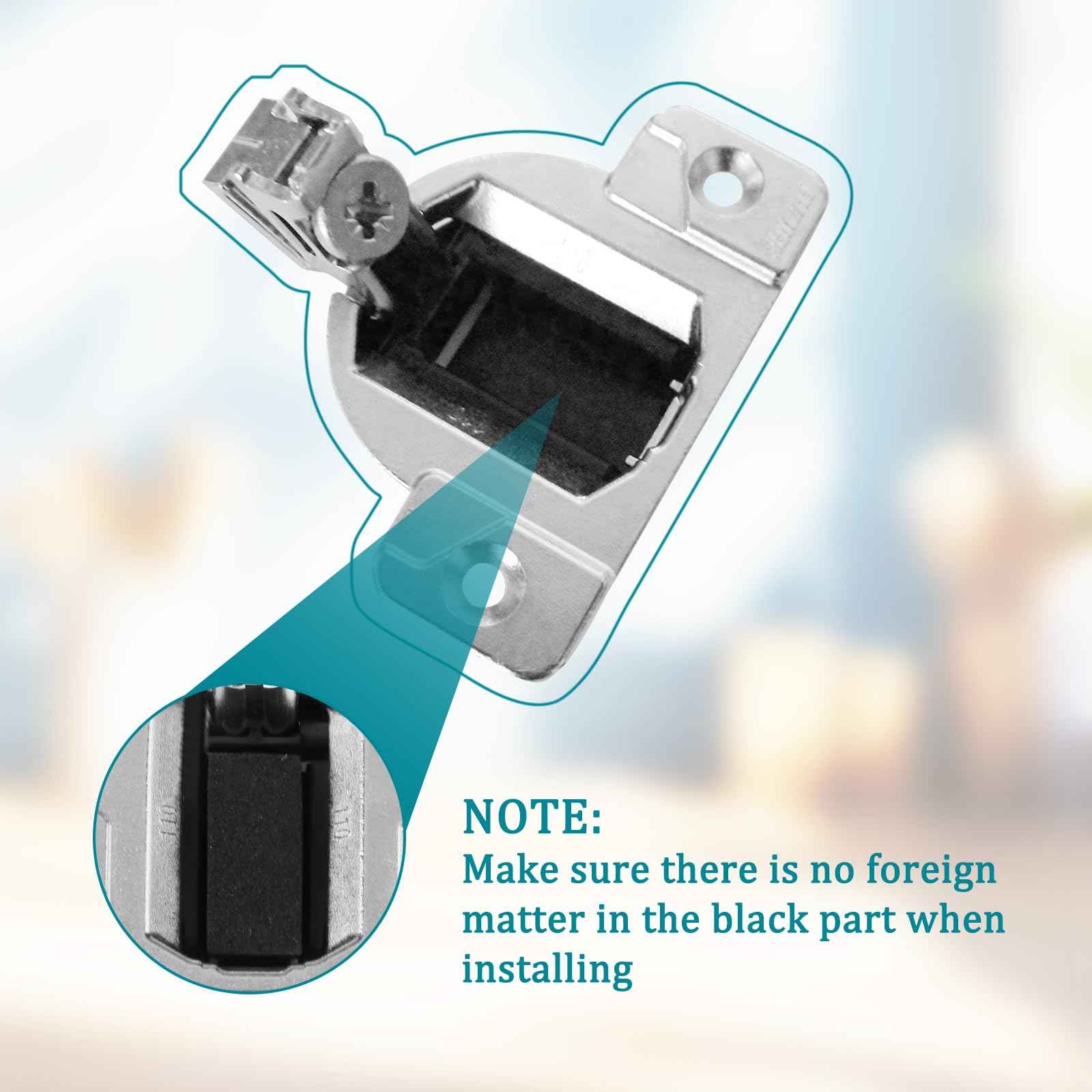 Replacement for Blum 110 Degrees Screw On Self Closing Compact 33 Hinge, Fit for Open Side Cabinet Hinges, Cabinet Door Hinges,Replacement for Original Blum Hinges 4Pack (mounting Plate not Included)