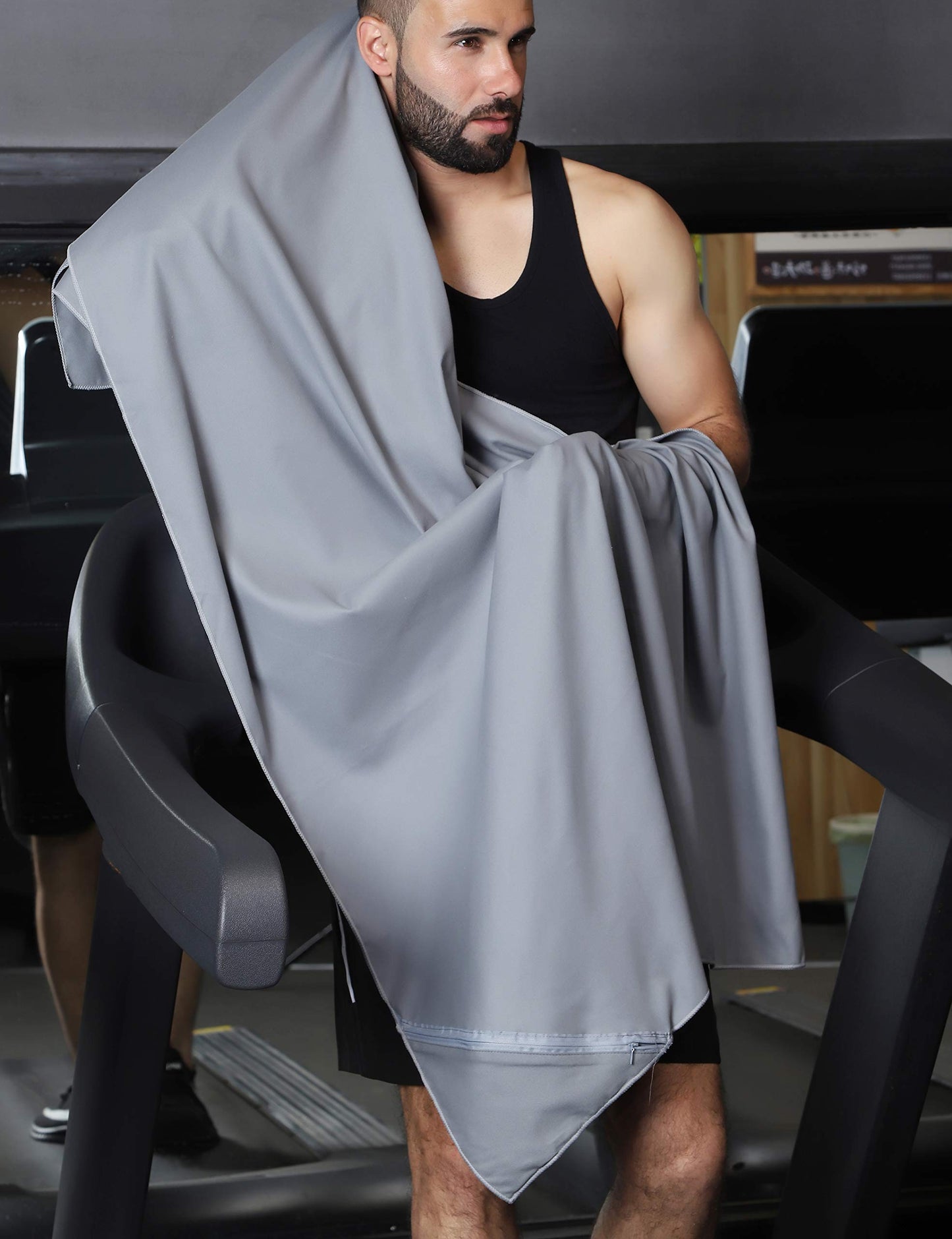Rainleaf Microfiber Towel Quick Dry Camping & Travel & Gym Towel. Compact
