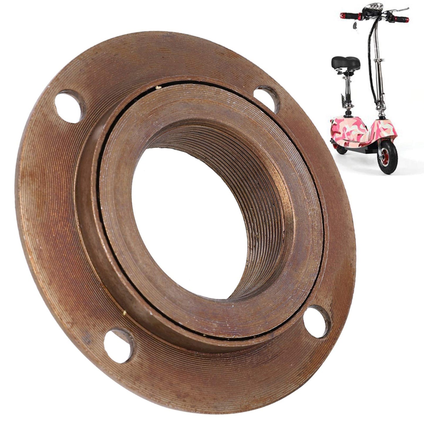 SUNGOOYUE Four Hole Toothless Flywheel, Electric Scooter Wheel Toothless, Metal Four Hole Toothless Flywheel Wheel Accessory for Electric Scooter