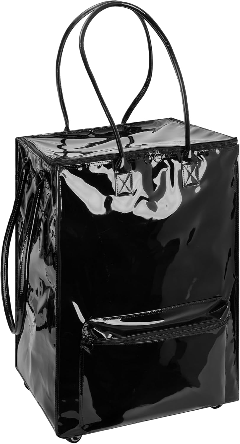 StorageWorks Grocery Cart - Rolling Tote Bag with Zipper Closure & Handles | Convenient Shopping Solution