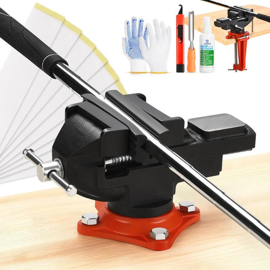 AugFir 2-in-1 Golf Grip Kit for Regripping Golf Clubs, Portable Golf Club Regripping Kit with Golf Grip Solvent, Quick Adjustment Table Vise Rubber Clamp for Golf Grip Removal Tool