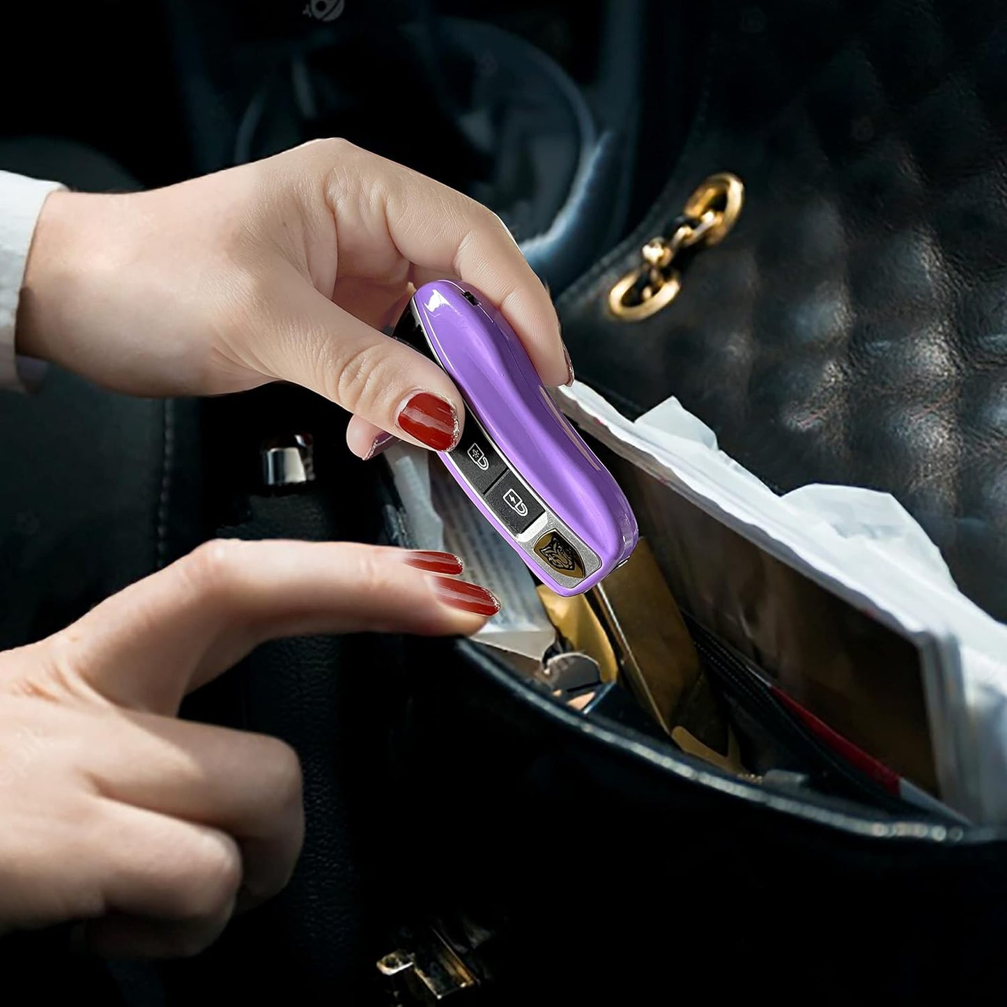 Skiennix Rechargeable Stun Gun - Self-Defense with LED Flashlight for Women | Compact & Powerful