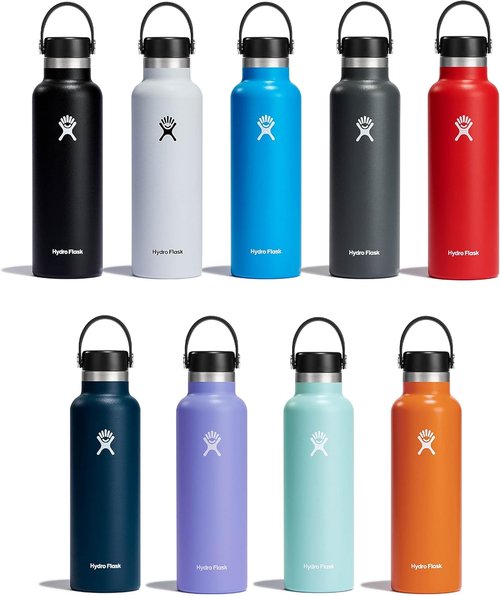 Hydro Flask Water Bottle - Insulated Stainless Steel - Leakproof & Non-Spill, 21 Oz Stone