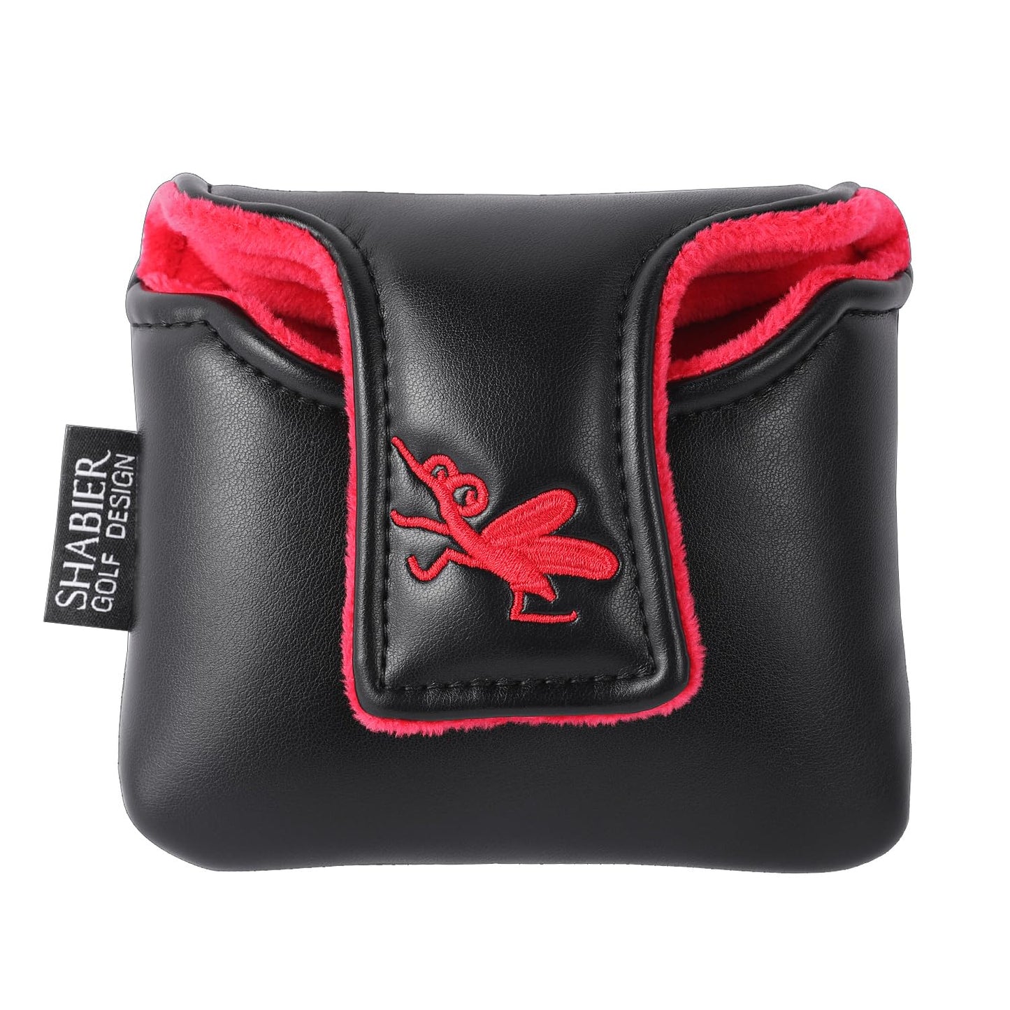SHABIER Golf Large Mallet Headcover for with piders Design for Golf Putter Club (Black piderS)