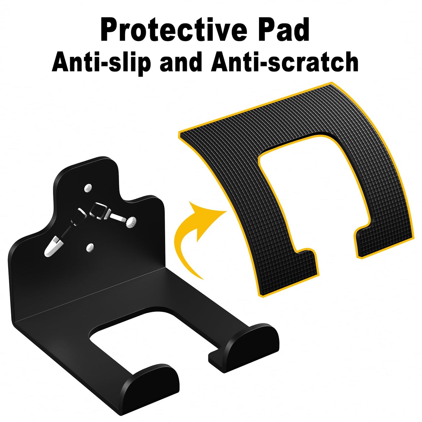 ZGJWJYUU Garage Organization Storage Trimmer Rack, Garden Power Tool Hanger for Grass Trimmer, Hedge Trimmer, Garden Tools, Heavy Duty Weed Whackers Holder Wall Mounted Tool Organizer, 1 Pack