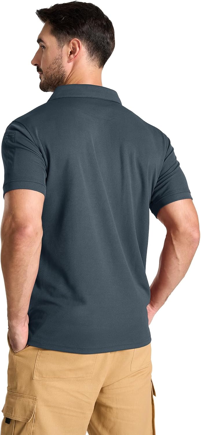 ZITY Men's Polo Shirts - 3 Pack Short Sleeve Golf Shirts | Moisture-Wicking Comfort