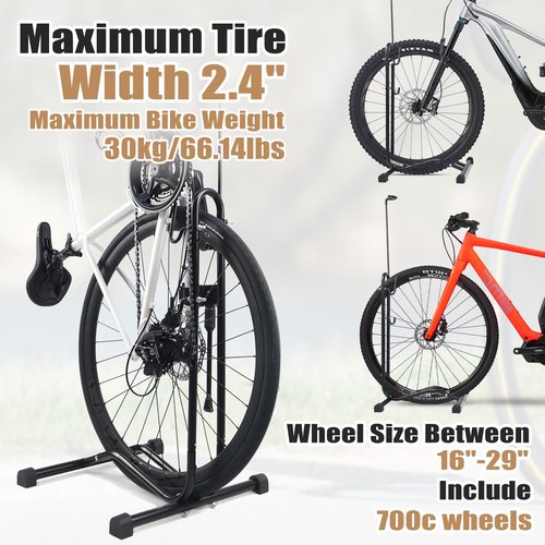 BALINGE Bike Parking Stand,Bike Floor Stand Parking Rack，Bike Rack Bicycle Floor Parking Stand, Bike Storage Holder for Garage,Indoor & Outdoor，Mountain & Road Bikes，2 Pack