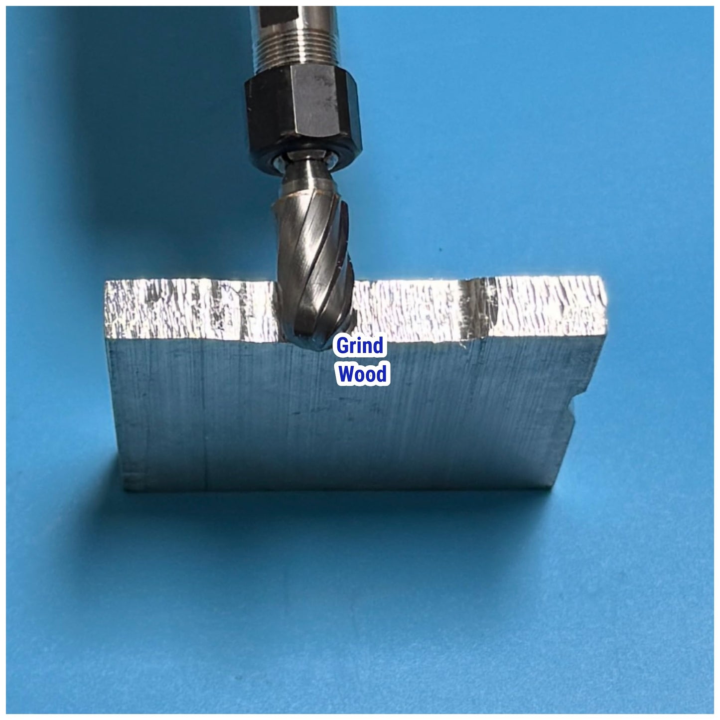 4Pcs Carbide Burr Set 1/4 Shank Aluminum Cut (Wide-Flute Cut) Die Grinder Bits Rotary Tools Attachment Kit Rasp File Accessories Metal Wood Stone Steel Grinding Deburring Cutting Porting Carving