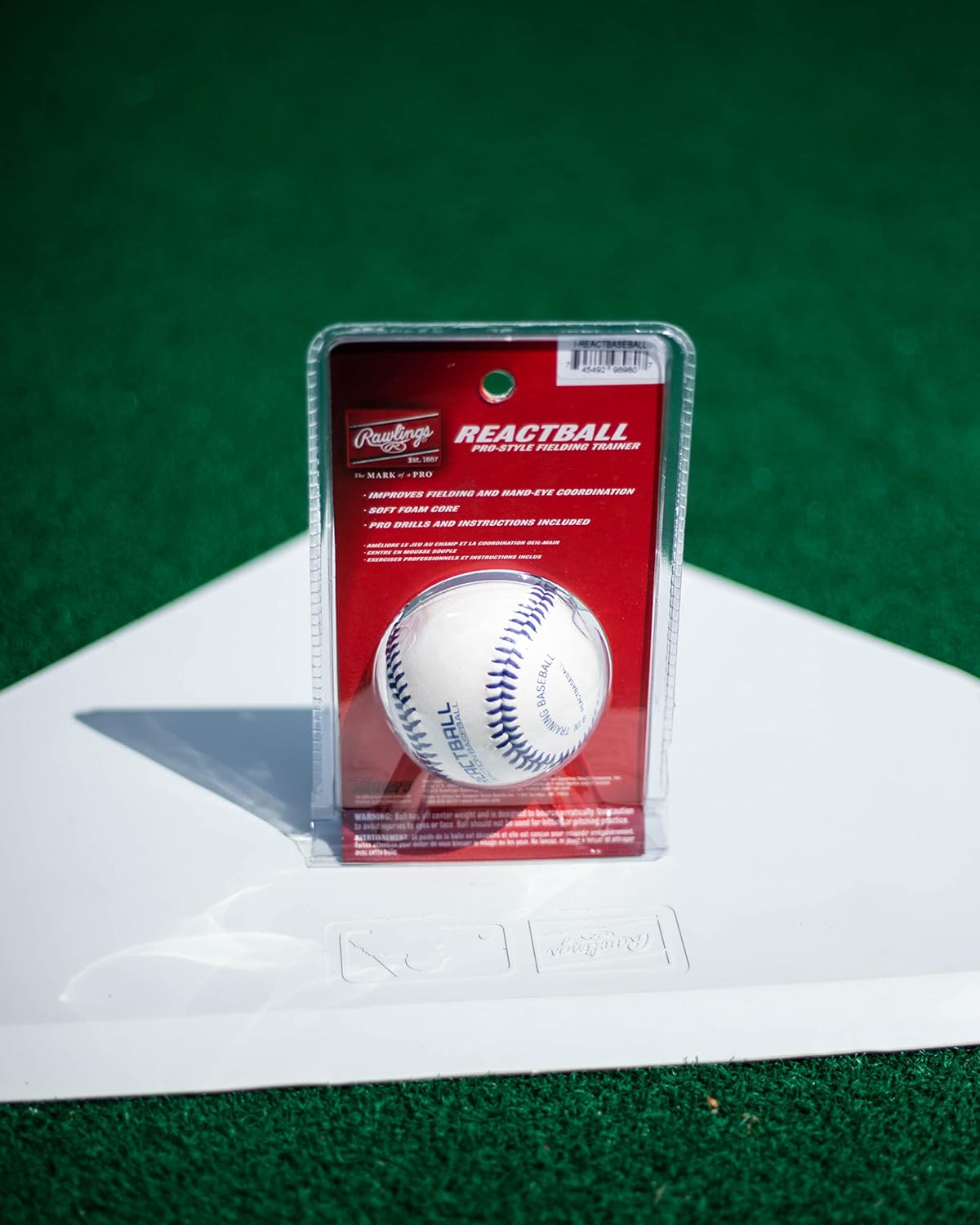Rawlings Pro Style REACT Training Baseball - Enhance Skills with Superior Grip & Control