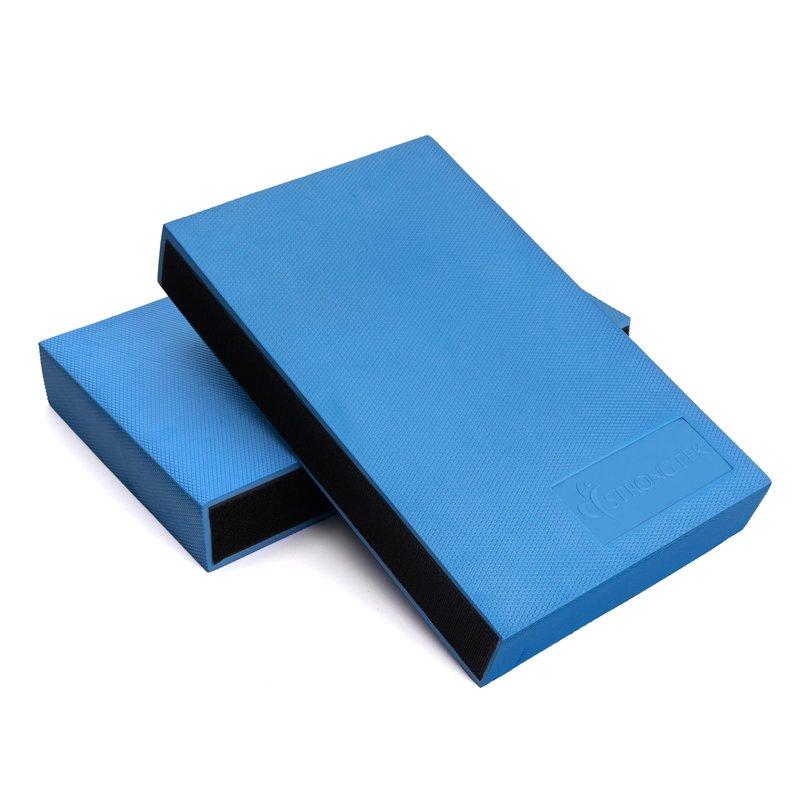 StrongTek 2-in-1 Non-Slip Balance Pad - High-Density Foam Cushion, Supportive Exercise Mat & Knee Pad for Core Training, Yoga, Pilates, Physical Therapy, Stability Training, Stretching, and Rehab