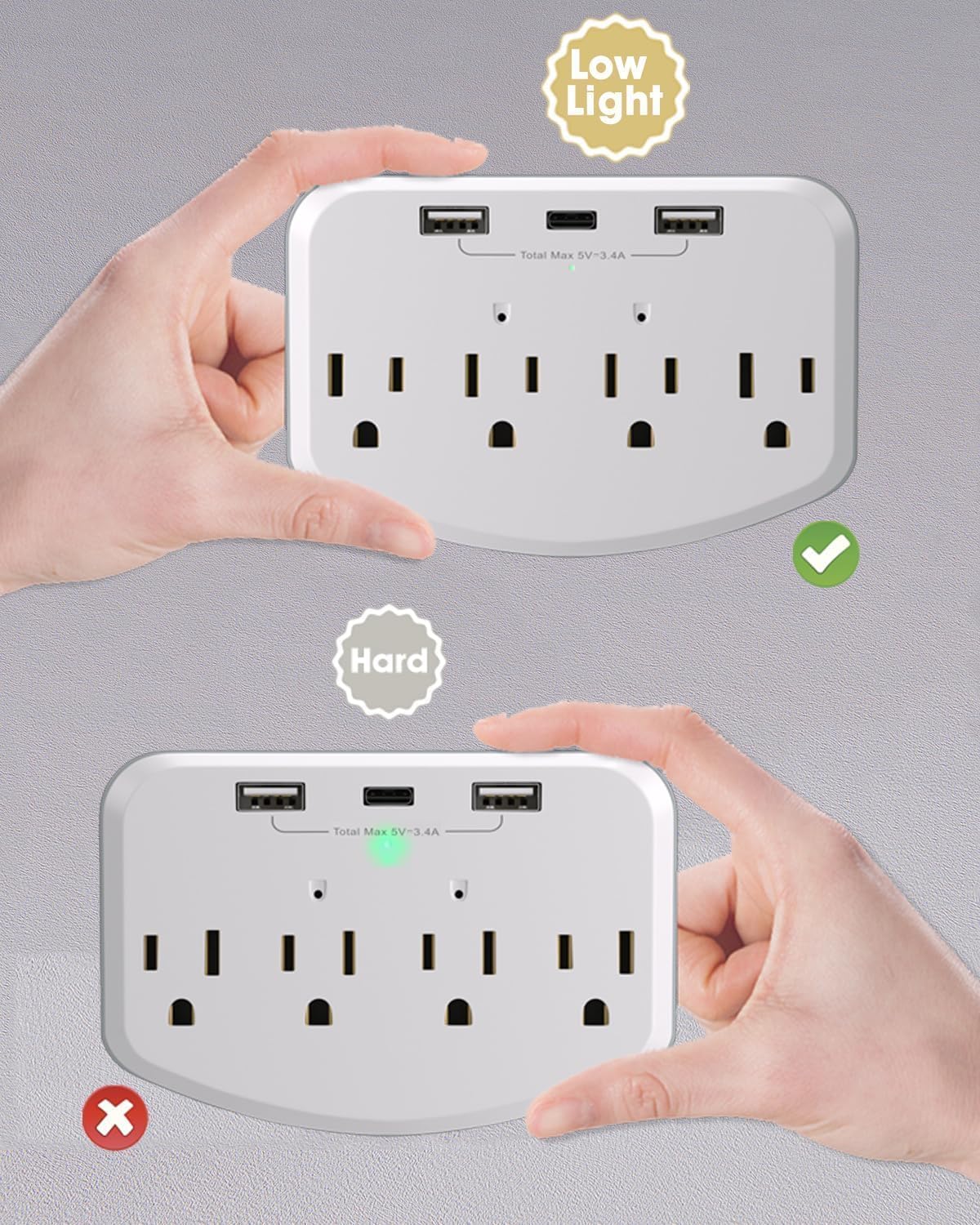 Kestanlora 1080P Wireless Cameras Mini Small Security Wall Outlet WiFi Camera Indoor Camera for Home Security【Upgraded】