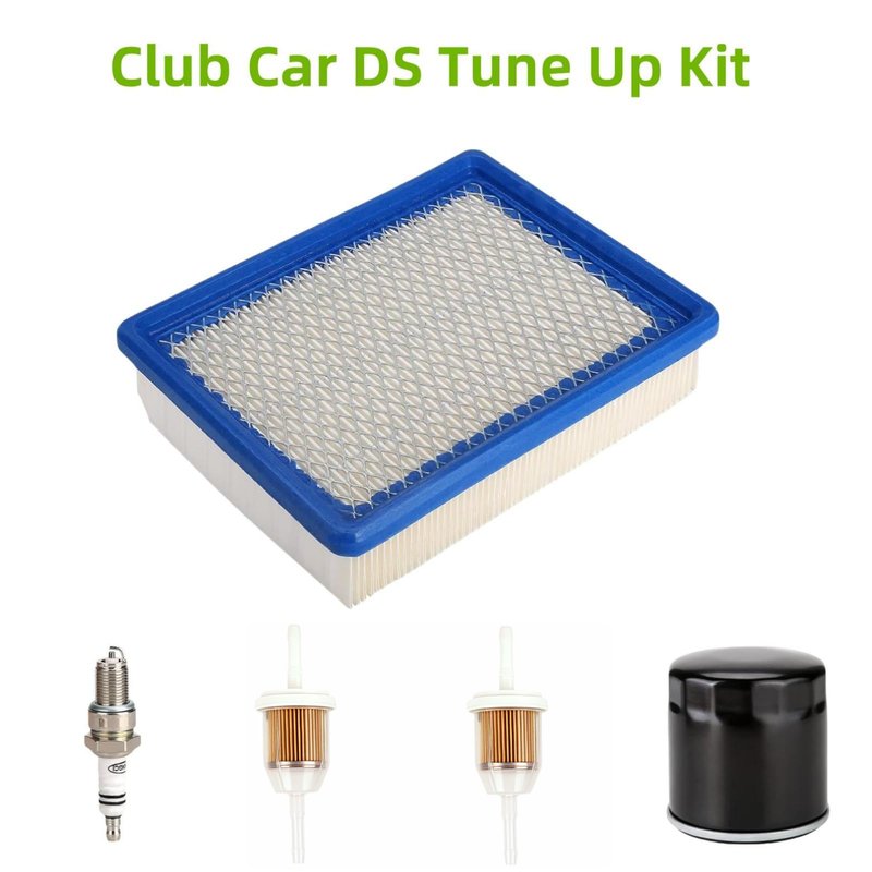 GENOUR Club Car DS Tune Up Kit (1992-Up) - Includes Air Filter 1015426, Oil Filter & 2 Fuel Filters | Compatible with FE290 4-Cycle Engines | Golf Cart Maintenance Kit | OEM Replacement Parts