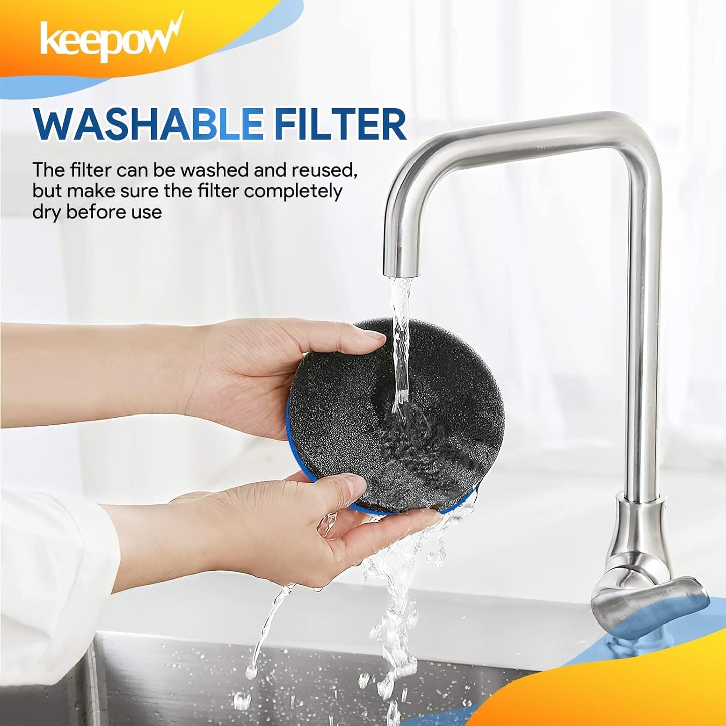 KEEPOW Vacuum Filter Compatible with Bissell Cleanview & PowerGlide Pet Upright Vacuum, Compare to Part #12141, 4 Pack (No Fragrance)