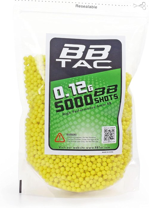 BBTac Airsoft BBS | .12g 11,000 Rounds 6mm BB Pellets - Lightweight Ammo for Airsoft Guns