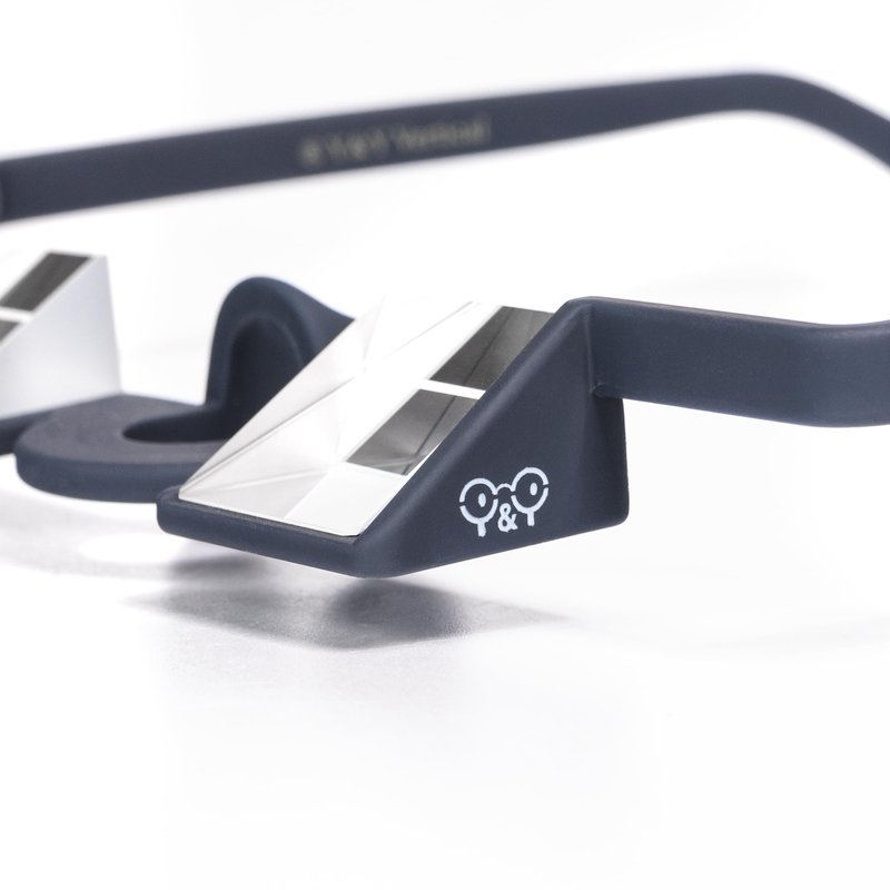 YY Vertical - Plasfun First Belay Glasses Sturdy and Comfortable Belay/Prism Glasses for Rock Climbing Dark blue