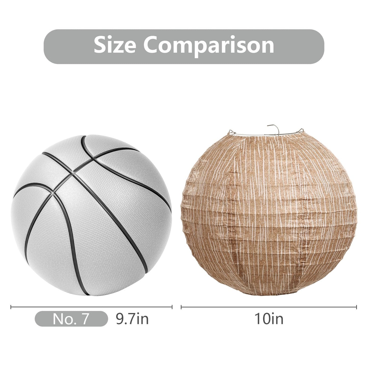 LIHAO 10 inches Paper Lanterns Print Burlap Chinese Lanterns for Boho Classroom Decor Farmhouse Classroom Decorations Boho Themed Party Baby Showers Wedding Birthday (6PCS)