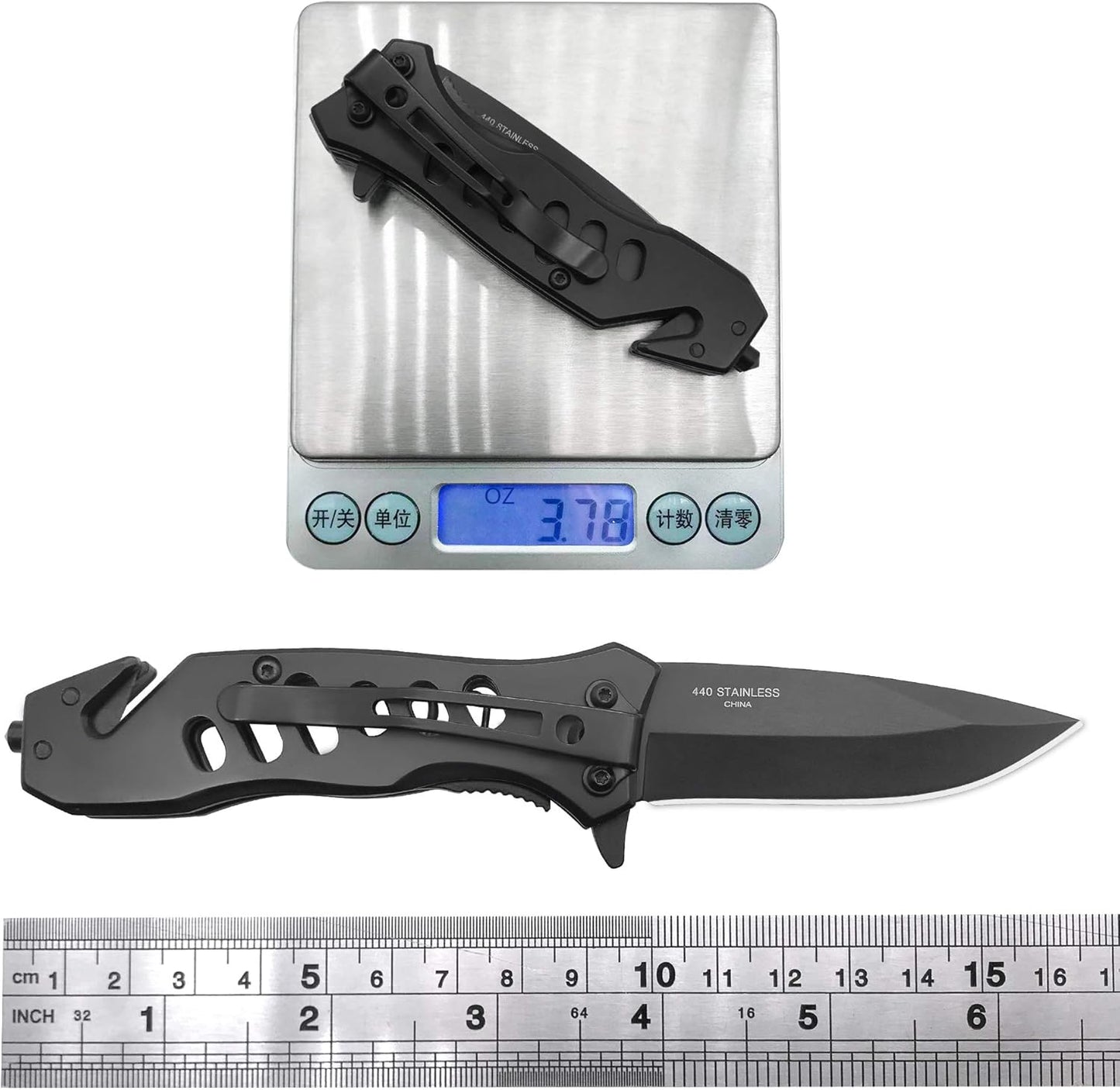ALBATROSS Tactical Folding Pocket Knife - SpeedSafe Spring Assisted, Glass Breaker & Seatbelt Cutter