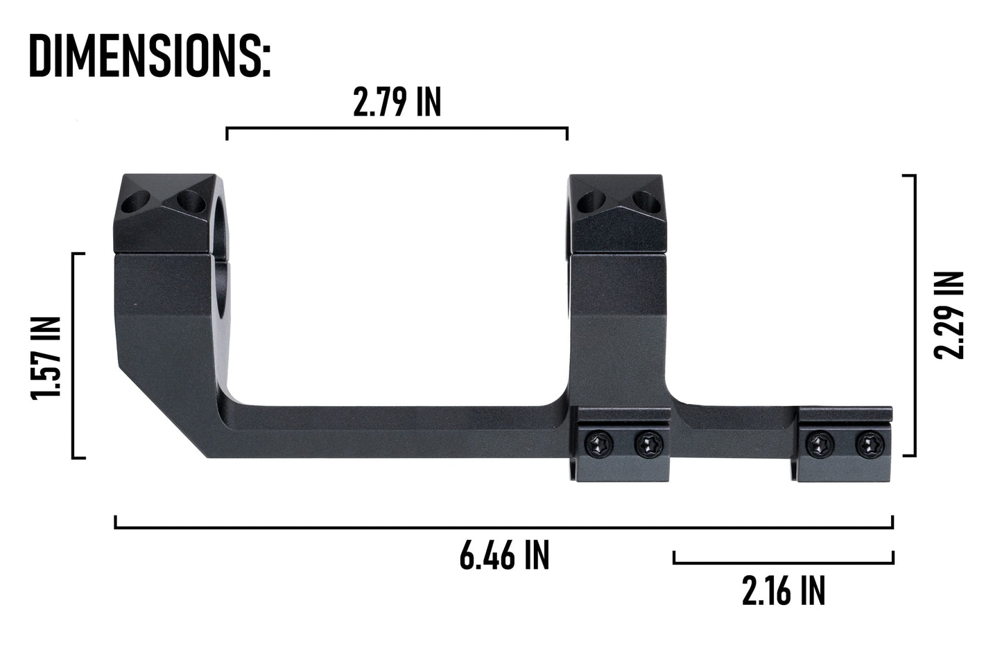 Monstrum Ultra Series Precision Offset Picatinny Scope Mount | 30 mm | 30 MOA