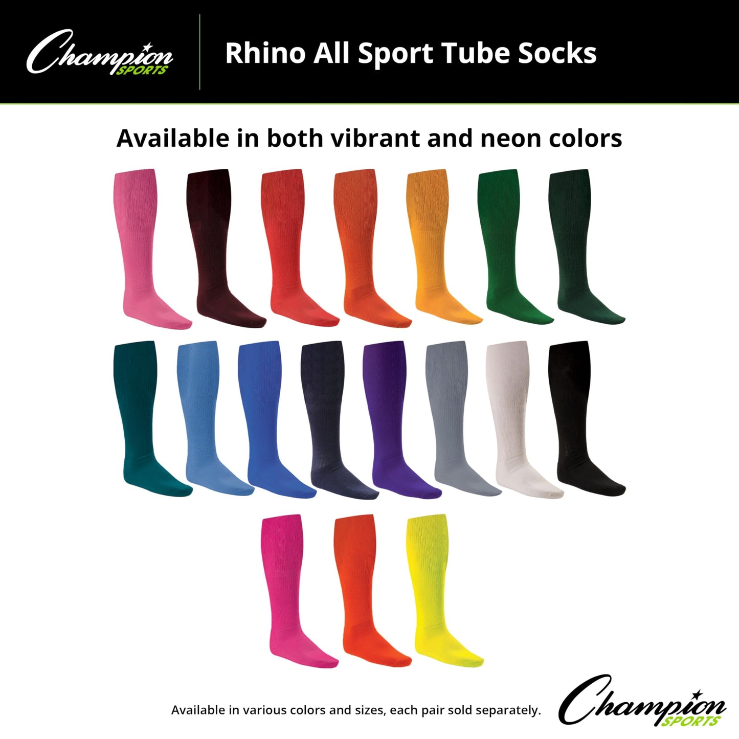Champion Sports Unisex Adult 8.5-10 (Medium) All Athletic Socks, Teal, 13-15 US