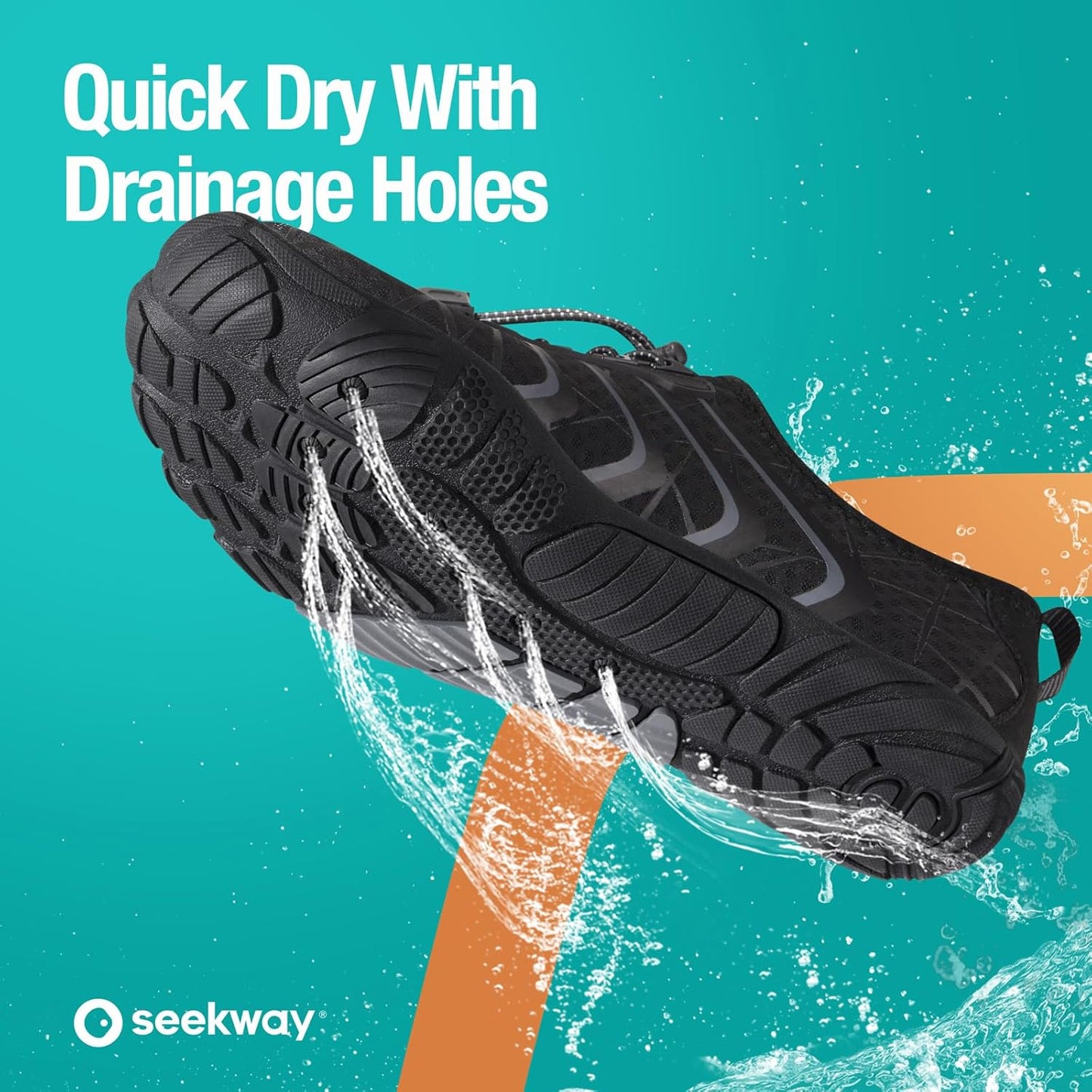 SEEKWAY Water Shoes - Quick-Dry Aqua Socks for Men & Women | Ideal for Beach, Swim, Hiking & Kayaking