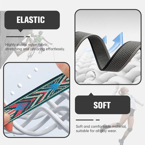 Anpzband 3Packs Bicep/Ankle Band Compatible with Whoop 4.0, 40cm Adjustable Nylon Strap, Breathable Design for Gym/Running/HIIT, Washable & Durable (No U-Shape Frame)