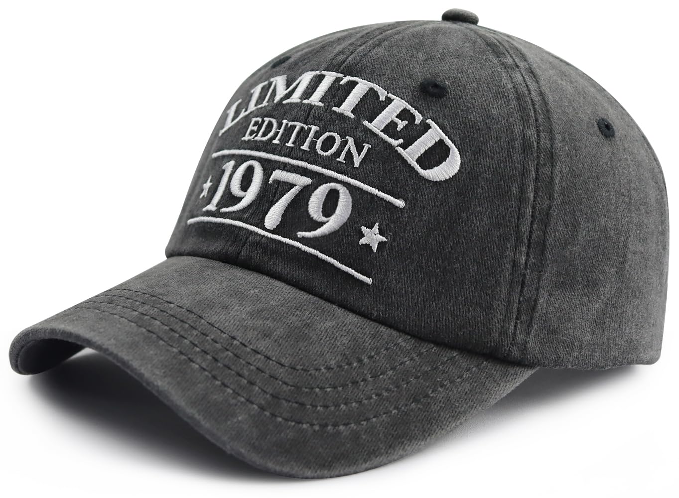 47th Birthday Gifts for Women Men, Limited Edition 1979 47th Birthday Decorations Hats, Funny 47 Years Old Baseball Cap for Dad Mom Grandpa Grandma Black