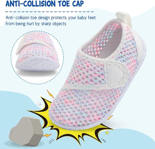 LeIsfIt Toddler Water Shoes - Breathable Quick-Dry Aqua Socks for Kids | Perfect for Beach & Pool Activities