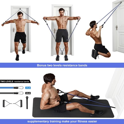Ally Peaks Pull Up Bar for Doorway | Thickened Steel Max Limit 440 lbs Upper Body Fitness Workout Bar| Multi-Grip Strength for Doorway | Indoor Chin-Up Bar Fitness Trainer for Home Gym Portable |180