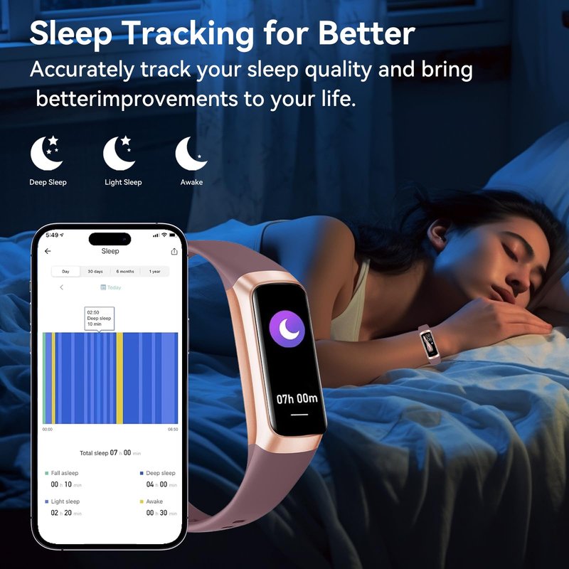 YANFITT Fitness Tracker Smart Watch for Men Women, Heart Rate Blood Oxygen Sleep Monitor, 20+ Sports Modes, Step Activity Tracker,for Android iOS Phones