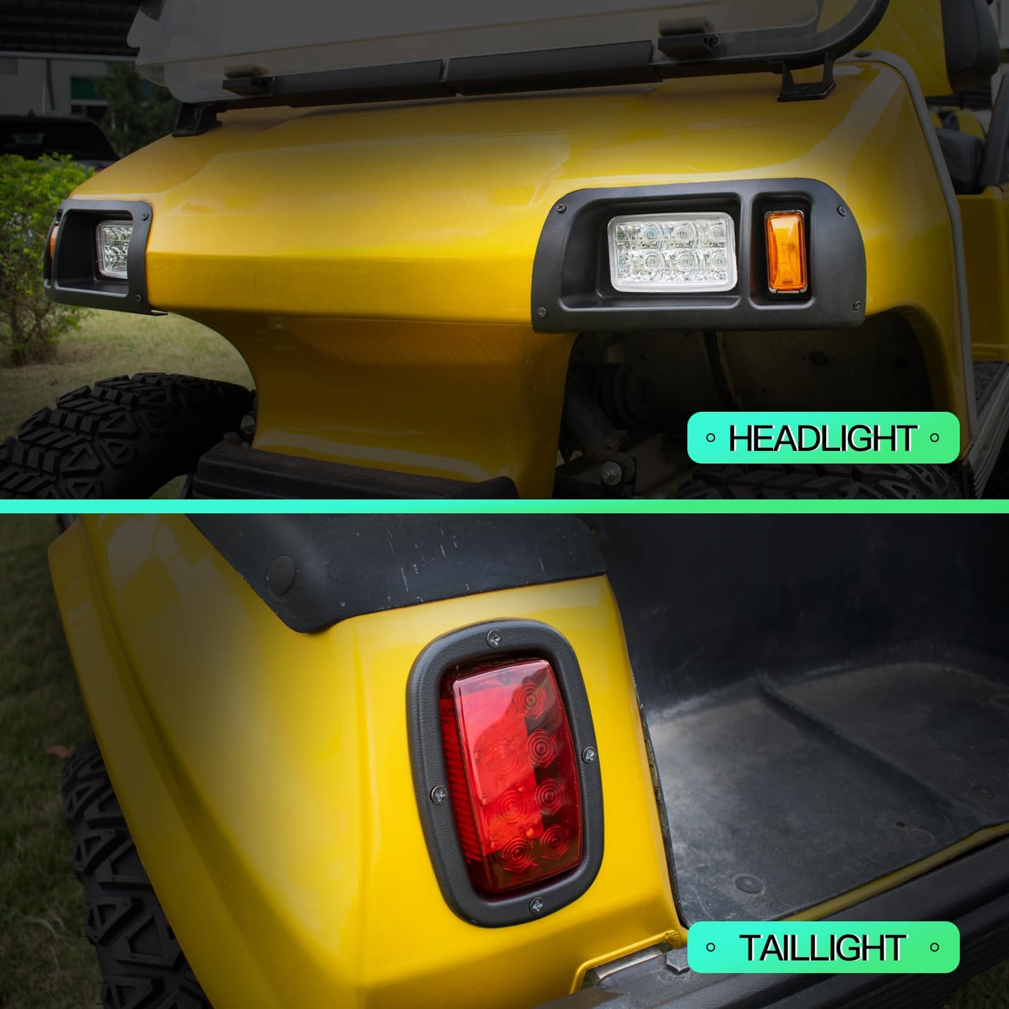 WEKANI Golf Cart Light Kit for Club Car DS 1993-UP Models Light Kit Replacement，Golf Cart LED Light Kit for Club Car DS Gas&Electric
