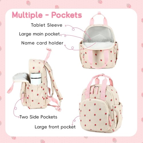 Bluboon Toddler Backpack - Cute 12" Preschool Bag for Girls & Boys | Perfect for Kindergarten & Daycare